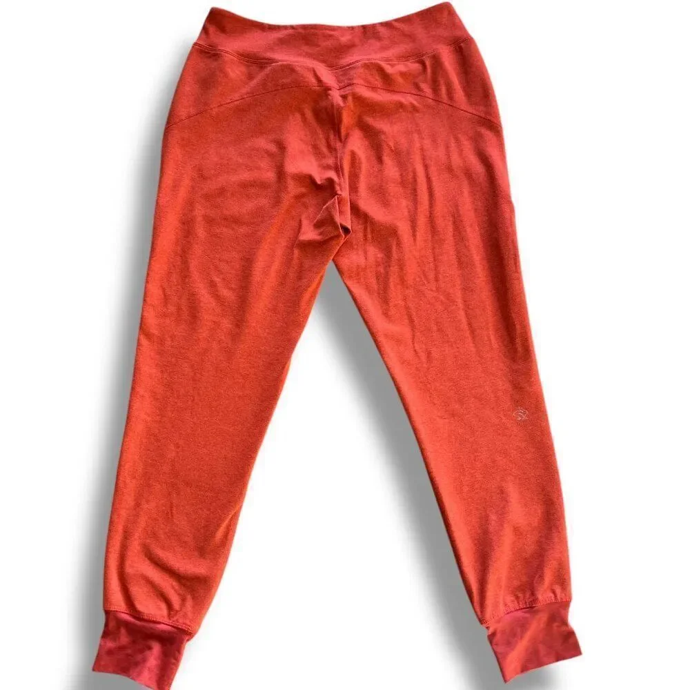 rabbit Women's Pockets Burnt Orange Joggers Jogalongs Summer Fig Size Small